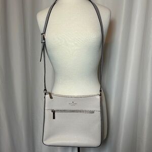 KATE SPADE LENA GRAY COLORBLOCK LARGE SWINGPACK CROSSBODY